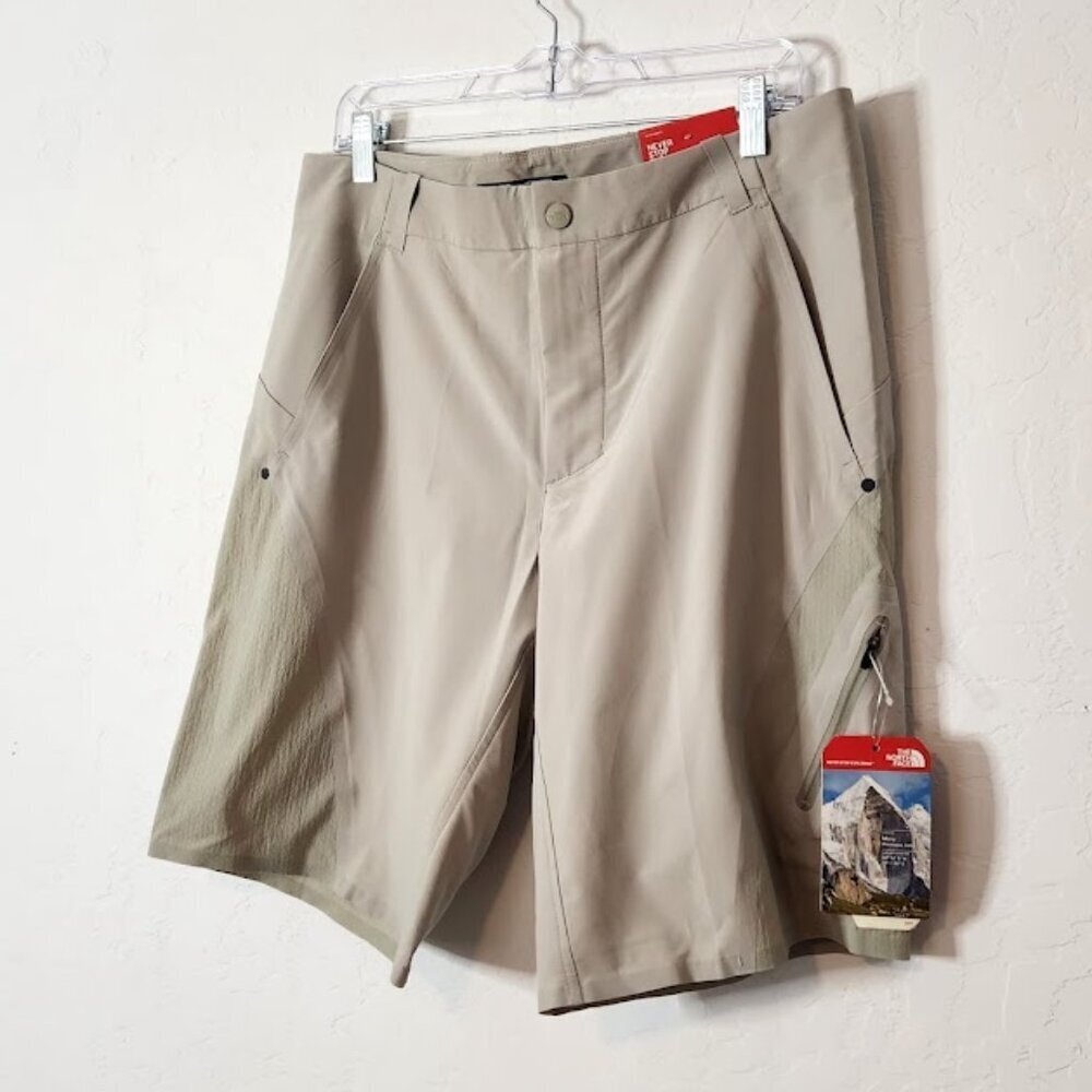 The North Face Men Chino Outdoor Hiking Shorts Size 34 Beige - Picture 2 of 8